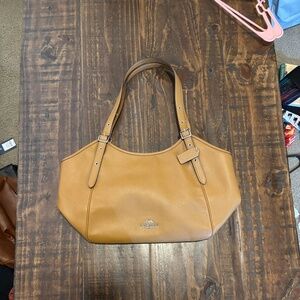 Tan Coach bag